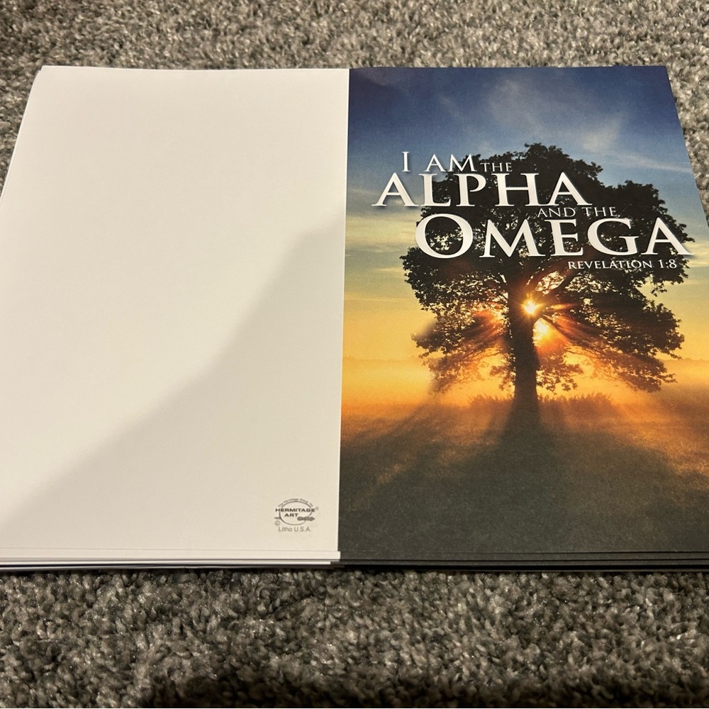 Inspirational Art Print with Tree and Sunset